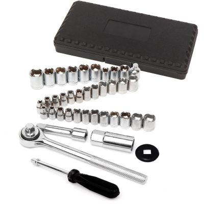 WLMW1173 image(0) - 40 PC 1/4 & 3/8 DR.SAE/METRIC SKT SET