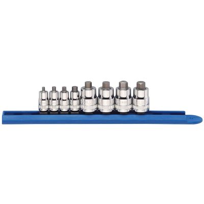 KDT80281 image(0) - 8-Pc 1/4" & 3/8" Drive Metric Stubby Hex Bit Sock