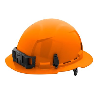 MLW48-73-1133 image(0) - Orange Full Brim Hard Hat w/6pt Ratcheting Suspension - Type 1, Class E
