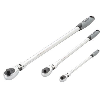 EZRMR482XLF image(0) - 3 PC XL FLEX RATCHET SET - 1/4" , 3/8", 1/2"