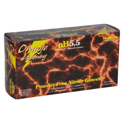 BLGOR-XXL image(0) - Orange Lightning XXLarge Orange Nitrile Gloves