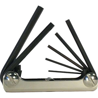 EKL21171 image(0) - HEX KEY SET 7 PC FOLDING METRIC 1.5-6MM