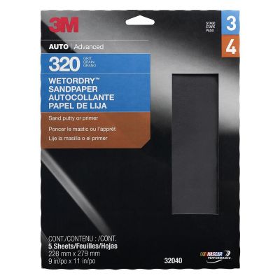 MMM32040 image(0) - PAPER SHEETS-WETORDRY 9"X 11" P320 5/PK 10PK/CS