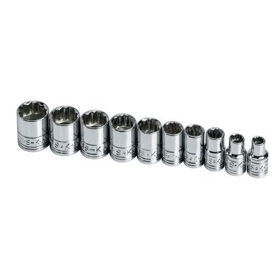 SKT1340 image(0) - SOCKET SET 1/4IN. DRIVE 10PC STD 12 POINT