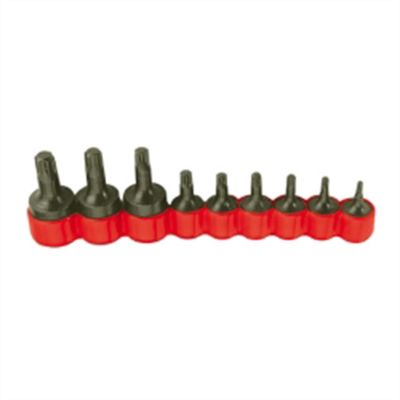 VIMVTD409 image(0) - 9 Piece Tamper Proof Torx Driver Bit Set