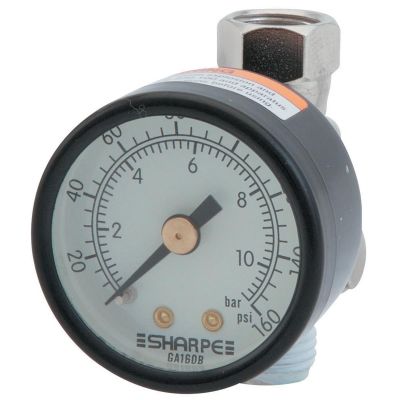 SHA3310 image(0) - REGULATOR AIR HVLP W/GAUGE 0-160PSI