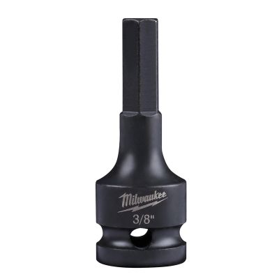 MLW49-66-5142 image(0) - SHOCKWAVE™ Lineman's Impact 1/2" Drive 3/8" Hex Bit Socket