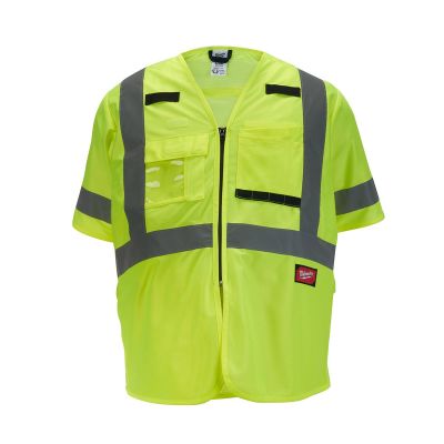 MLW48-73-5144 image(0) - Class 3 High Visibility Yellow Safety Vest - 4XL/5XL