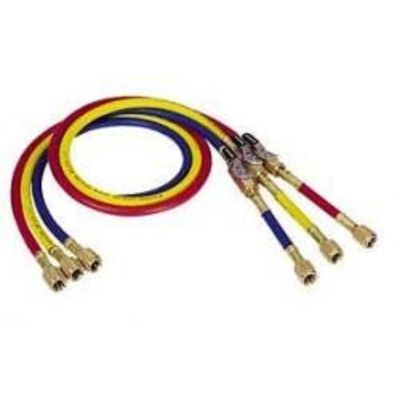 MSC90264-72 image(0) - 72" YELLOW CHARGING HOSE W/MANUAL SHUT-OFF