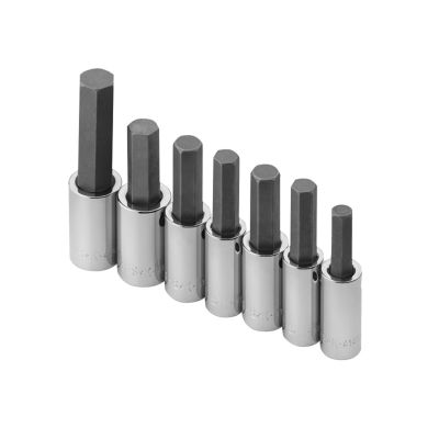SKT41227 image(0) - SOCKET SET HEX BIT 7 PC 1/2" DR. FRACT.