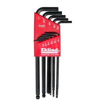 EKL13211 image(0) - HEX KEY SET 11 PC BALL END SAE LNG .050-5/16IN