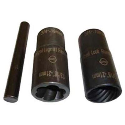 TMRTI4300 image(0) - 3-Piece Twist Socket Lug Nut Removal Kit, for Remo