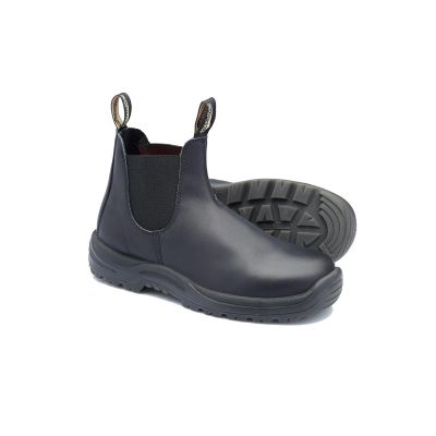 BLU179-060 image(0) - Steel Toe Slip-On Elastic Side Boots w/ Kick Guard, Black