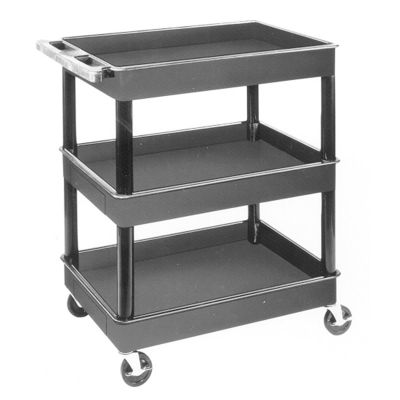 LUXTC111 image(0) - 3-Shelf Plastic Service Cart