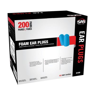 SAS6100 image(0) - Foam Ear Plugs Disp.enser Box (200 pr)