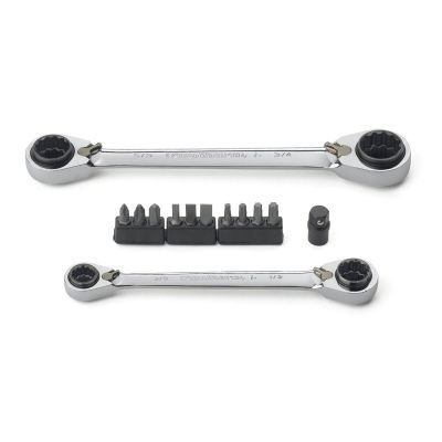 KDT85200 image(0) - 13PC SAE QUADBOX DBL BOX RATCHETING WRENCH SET