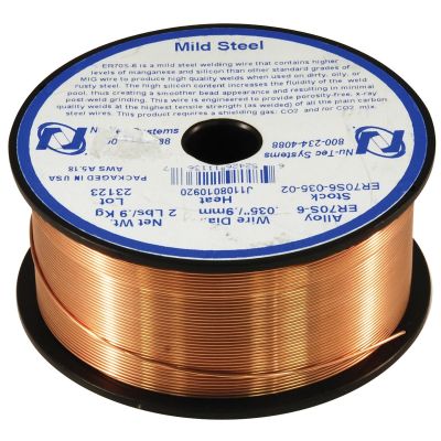 MTNWEW-6220 image(0) - WELD WIRE .035" STEEL ER70S-6 2 LBS. (4" SPOOL)