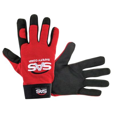 SAS6674 image(0) - 1-pr of MX Pro-Tool Mechanics Safety Gloves, Szie XL, Red