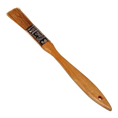 KTI74005 image(0) - BRUSH UTILITY 1/2IN. NATURAL BRISTLES WOOD HANDLE