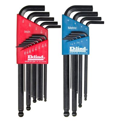 EKL13222 image(0) - HEX KEY SET 22 PC BALL END 13213/13609 COMBO