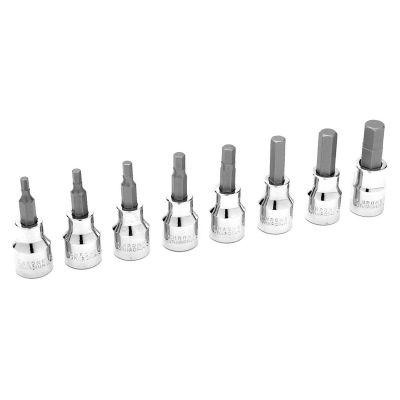 WLMW38870 image(0) - 8 PC 3/8'' DR SAE HEX BIT SET