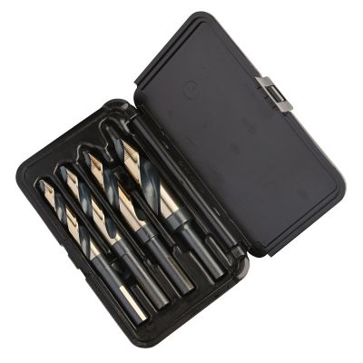KNK4KK12SP image(0) - KnKut 4 Piece Step Point 1/2" Reduced Shank Drill Bit Set 9/16 - 5/8 - 3/4 - 1"