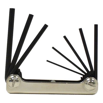 EKL20812 image(0) - HEX KEY SET 8 PC FOLDING SAE 3/32-1/4IN.