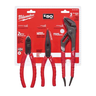 MLW48-22-6331 image(0) - 3-Piece Pliers Kit