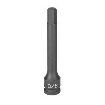 GRE19124M image(0) - SOC 12MM 3/8D IMP HEX LG MALE BLK