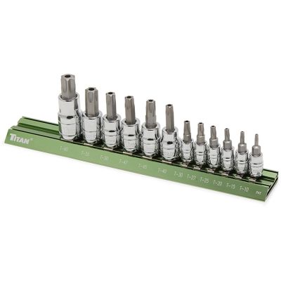 TIT16121 image(0) - 12-PC TAMPER RESISTANT TORX BIT SET