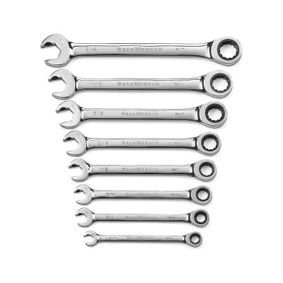 KDT85599 image(0) - 8Pc. SAE Ratcheting Open End Set (Dual Ratcheting)