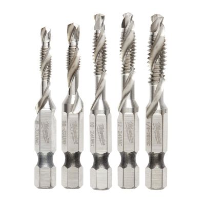 MLW48-89-4874 image(0) - SHOCKWAVE 5PC SAE IMPACT DRILL TAP SET