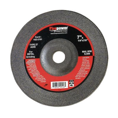 FPW1423-2191 image(0) - GRINDING WHEEL, T-27, 7" X 1/4" X 7/8"