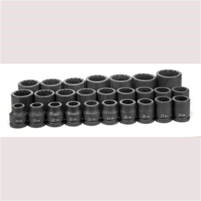 GRE8126M image(0) - 3/4" DR. 26 PIECE 12 POINT SHORT SET METRIC