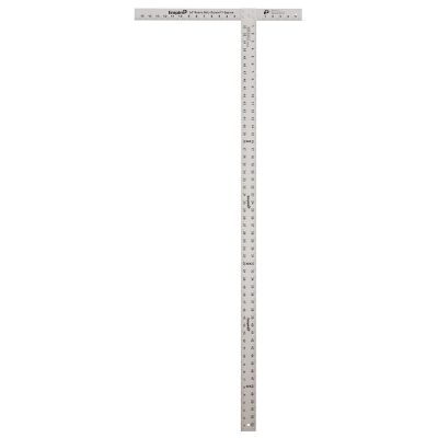 MLW418-54 image(0) - 53-7/8 in. Anodized Aluminum Drywall T-Square w/ 1 in. Graduation