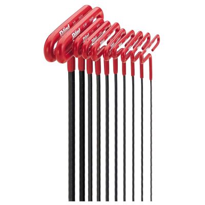 EKL53910 image(0) - HEX KEY SET 10 PC T-HANDLE 9IN. SAE 3/32-3/8IN.CSH