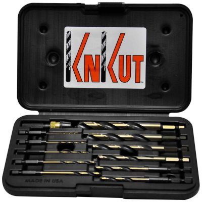KNK12KKQRD image(0) - KnKut 12 Piece 1/4" Hex Shank Quick Release Drill Bit Set
