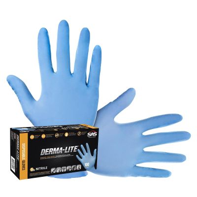 SAS6608-20 image(0) - 100-pk of Derma-Lite Disp. PF Nitrile Gloves, L