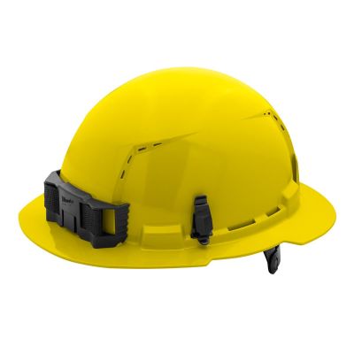 MLW48-73-1223 image(0) - Yellow Full Brim Vented Hard Hat w/6pt Ratcheting Suspension - Type 1, Class C