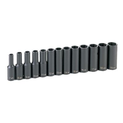 GRE1213MD image(0) - 13 PC 3/8" DR DEEP METRIC SET