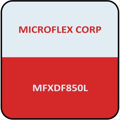 MFXDF850L image(0) - Microflex DermaFree Vinyl Exam Gloves Size L 100PK