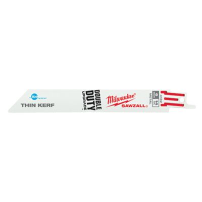 MLW48-00-4182 image(0) - 6" THIN KERF ICE HARDENED MULTI-MATERIAL SAWZALL RECIP SAW, 14 TPI (5-PK)