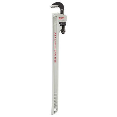MLW48-22-7213 image(0) - 10L Aluminum Pipe Wrench with POWERLENGTH™ Handle