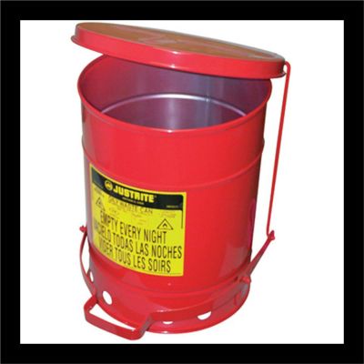 JUS09100 image(0) - 6 GAL OILY WASTE CAN W/LEVER