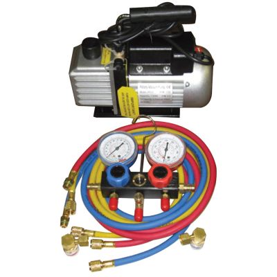 FJCKIT6 image(0) - VACUUM PUMP AND GAUGE SET