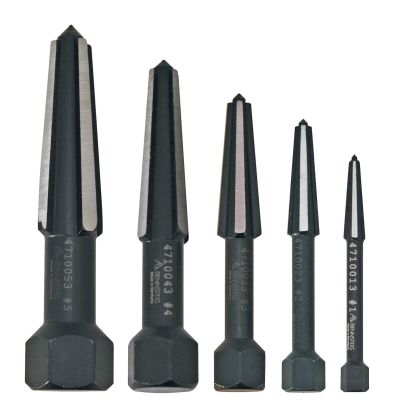 KNP9R4719003 image(0) - Rennsteig 5-Pc. Double Edge Screw Extractor set
