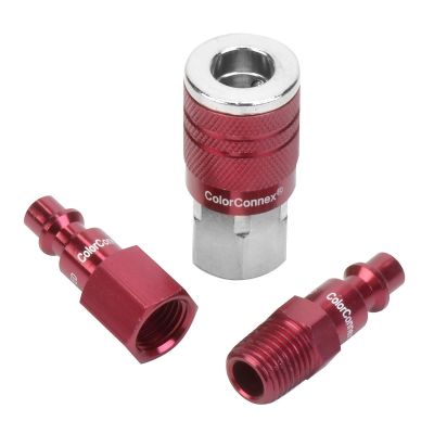 LEGA73452D image(0) - COLORCONNEX TYPE D 3PC 1/4" BODY COUPLER & PLUG KI