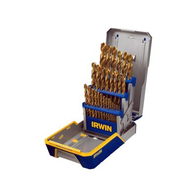 HAN3018003 image(0) - 29PC DRILL BIT INDUSTRIAL SET CASE, TIN COATED
