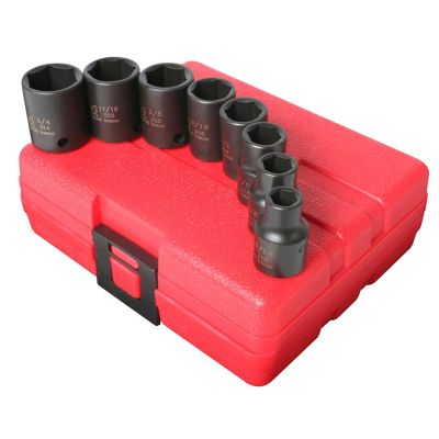 SUN3650 image(0) - SOCKET SET IMPACT 3/8IN. DRIVE 8PC STD SAE 6 POINT
