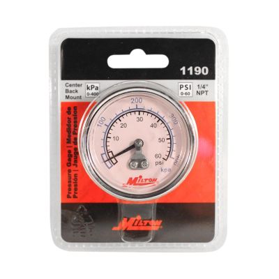 MIL1190 image(0) - Gage 1/4" NPT, 0-60 PSI - Center Mount